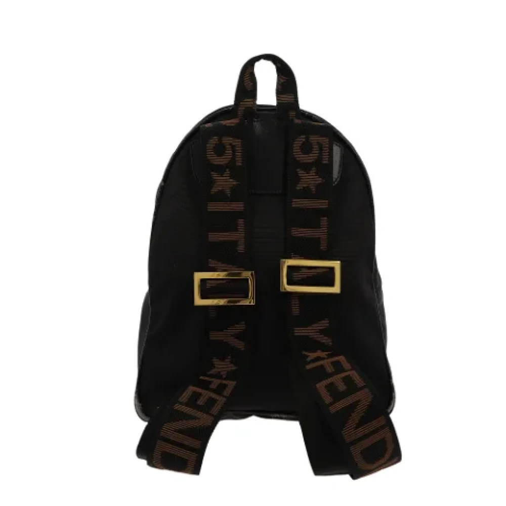Fendi Vintage Pre-owned Fabric backpacks Black Dames