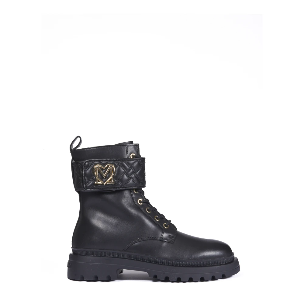 Love Moschino Svarta Boots för Snygga Outfits Black, Dam