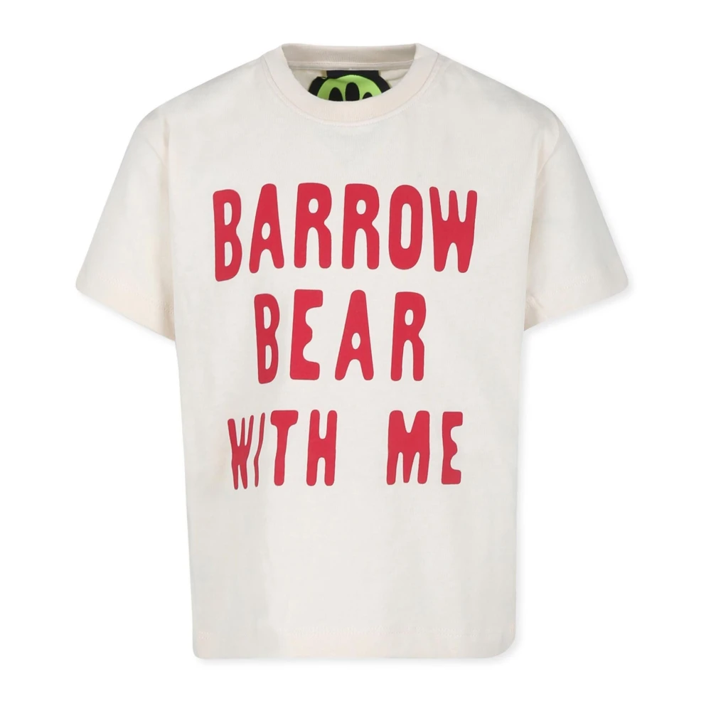 Barrow Grafische Print T-shirts en Polo's Beige Heren