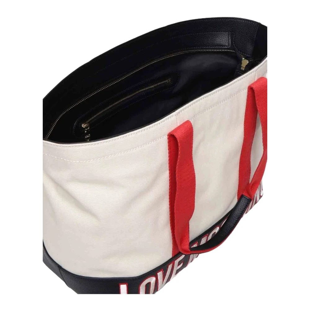 Moschino Zwarte Textiel Winkel Tas Multicolor Dames