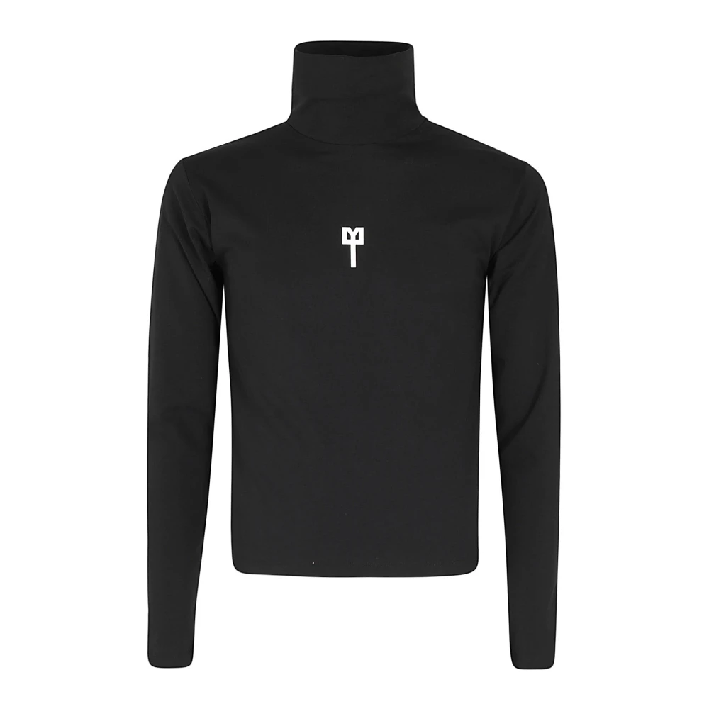 Liberal Youth Ministry Turtleneck Sweater met Lycra Black Heren