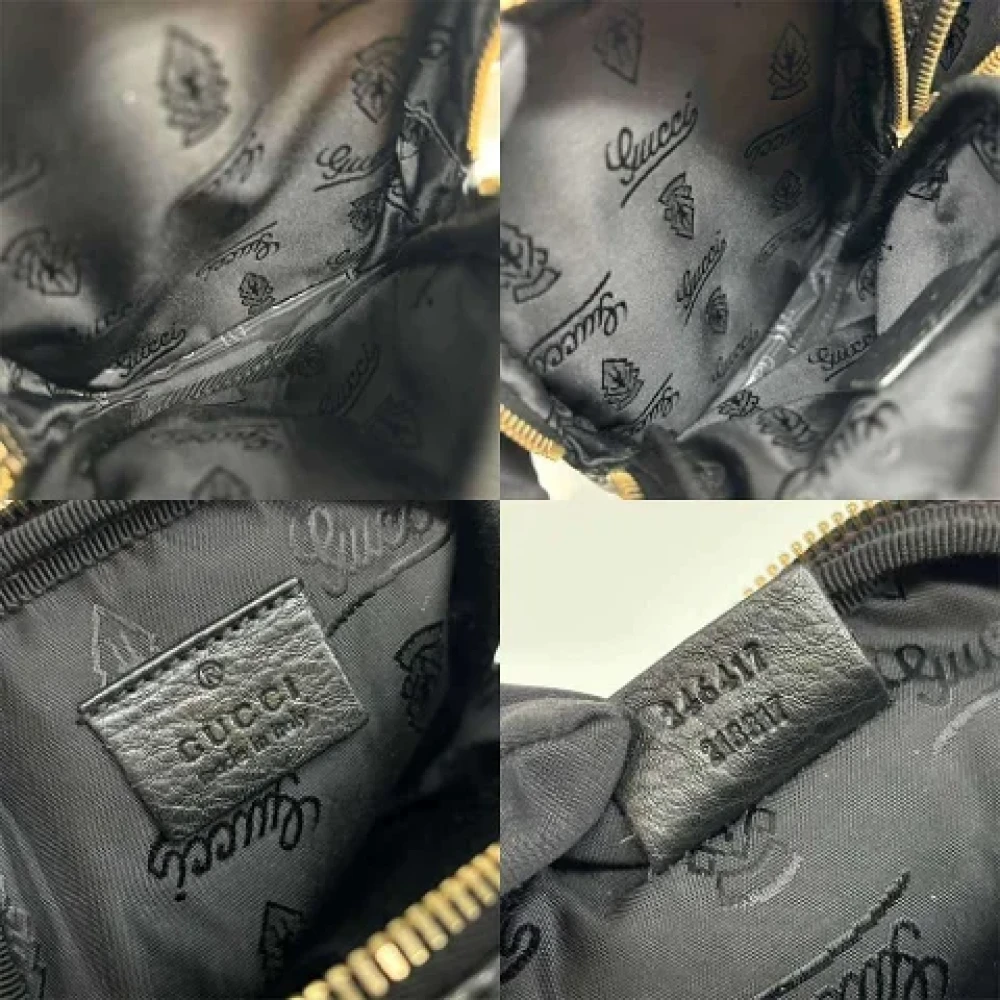 Gucci Vintage Pre-owned Leather gucci-bags Black Dames