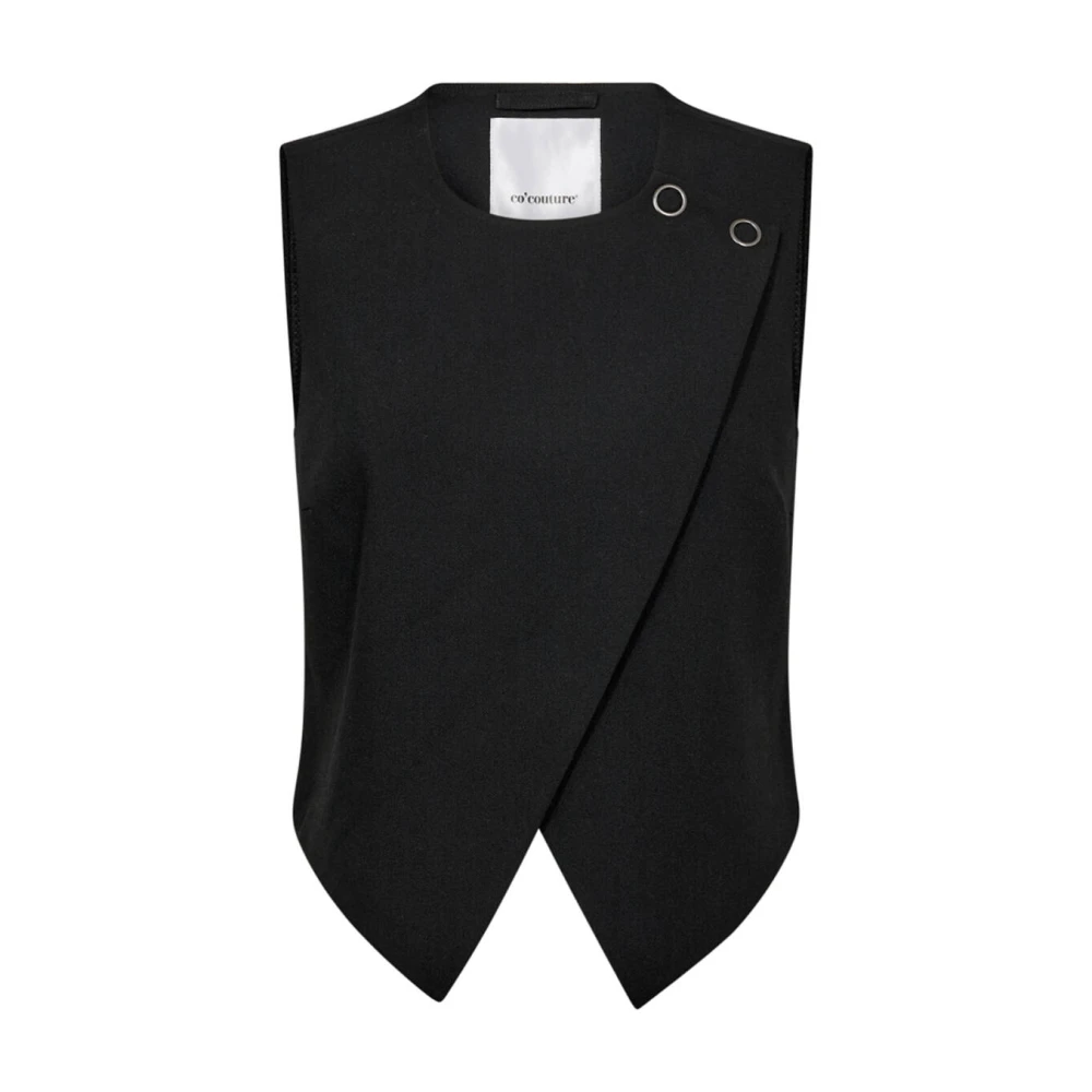 Co'Couture Wrap Vest 30289 Black Dames