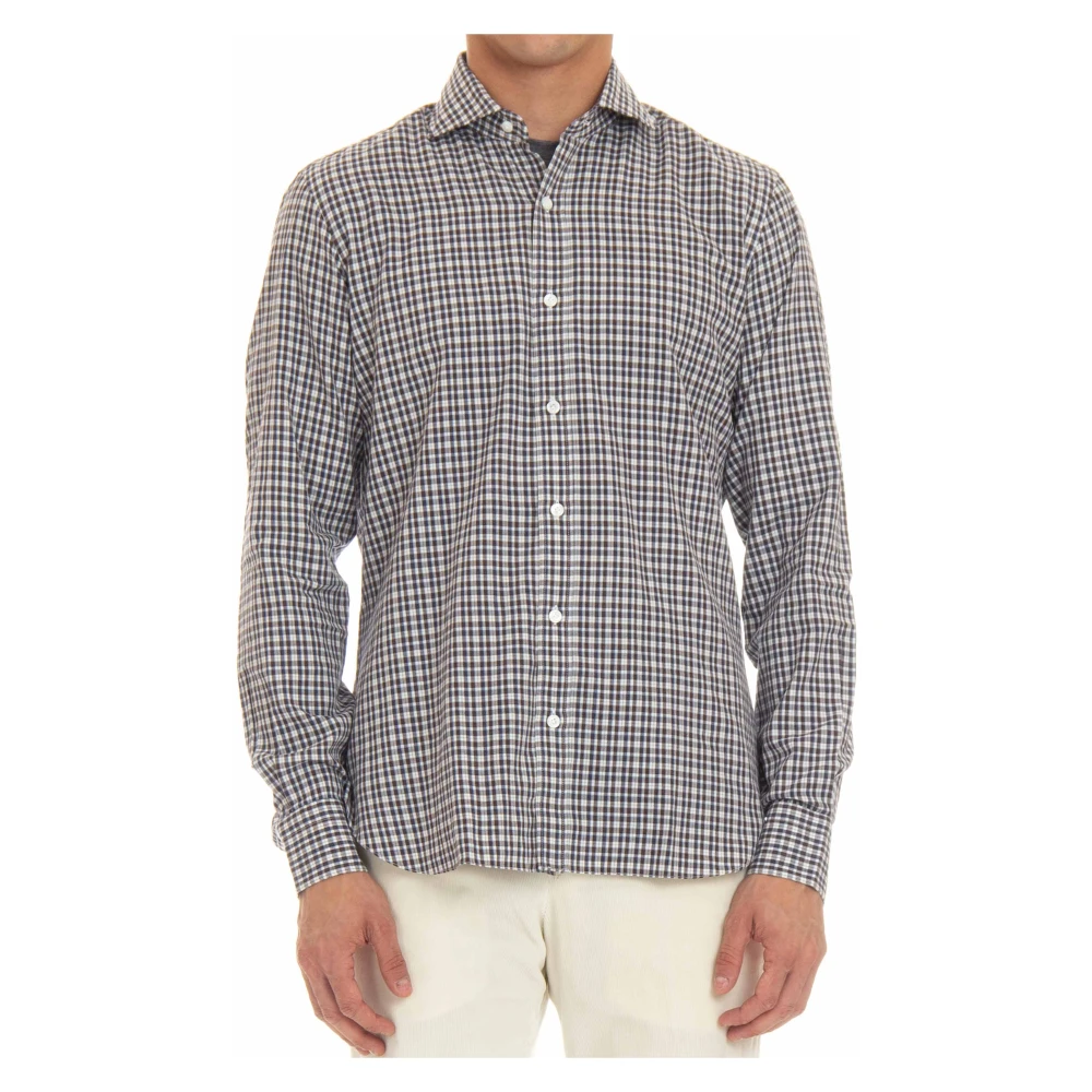 Barba Micro Patroon Maatwerk Overhemd Multicolor Heren
