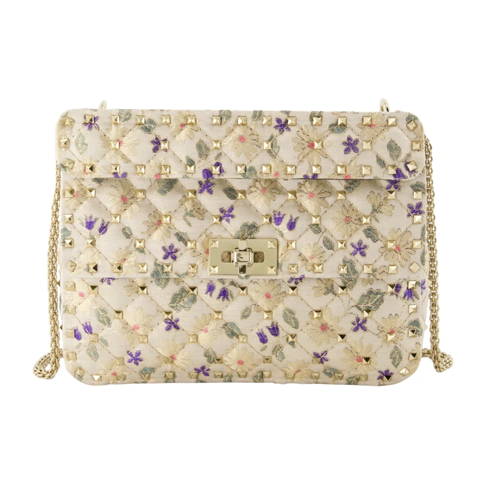Valentino Garavani Women's Stylish Rockstud Spike Jacquard Bag