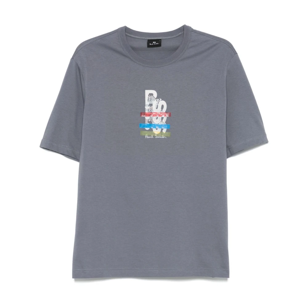 PS By Paul Smith Grijze Crew Neck T-shirts en Polos Gray Heren
