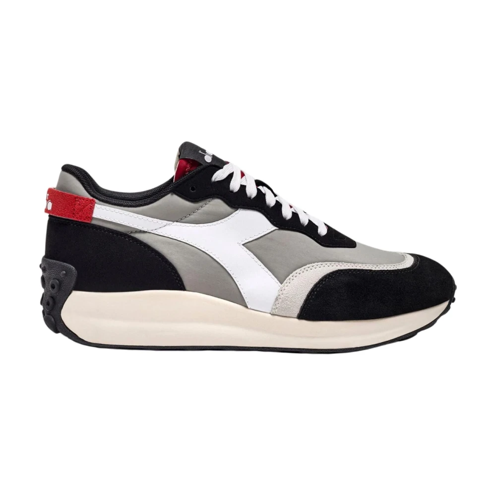 Diadora Stonewashed Race Nyl Sneakers Heren Schoenen Zwart