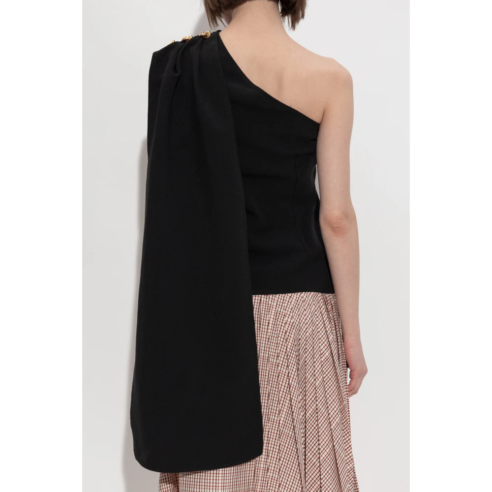 Bottega Veneta One-shoulder top Black Dames