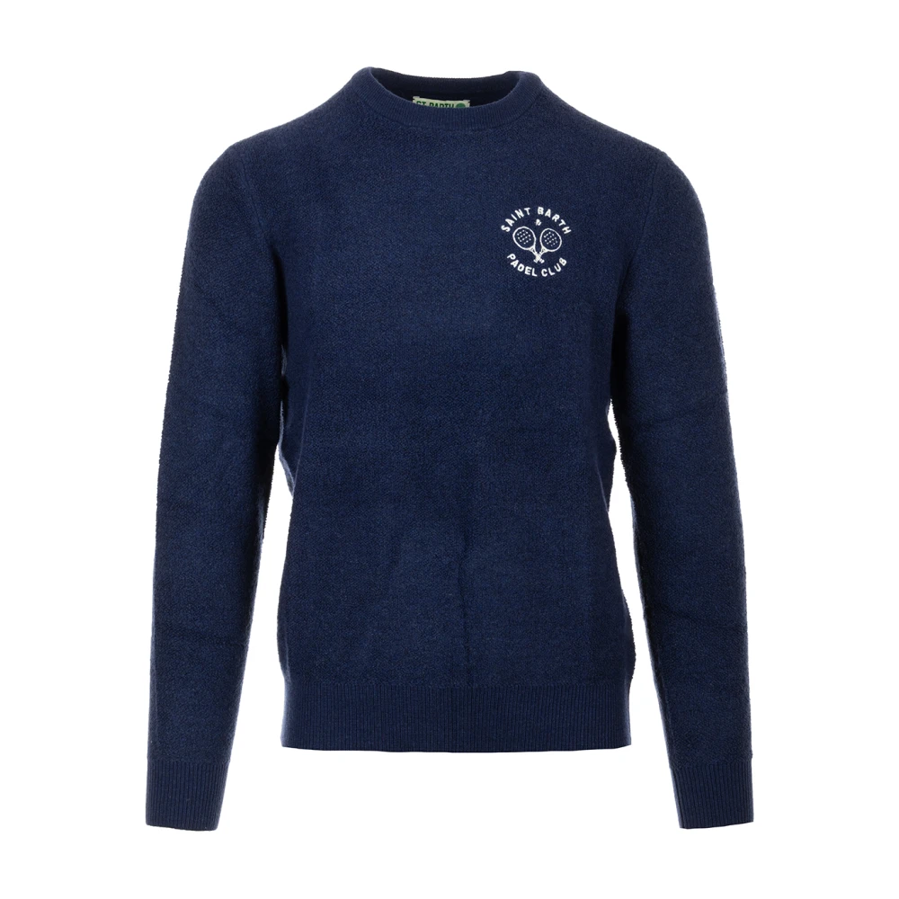 MC2 Saint Barth Blauwe Sweater Heron Stijl Blue Heren