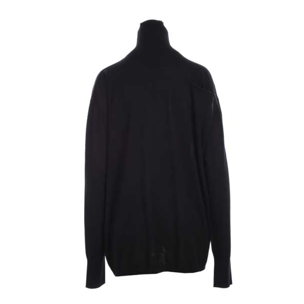 Quira Zwarte Wol Boyfriend-fit Trui Black Dames