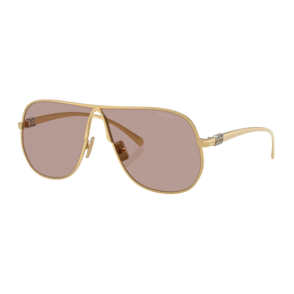 Miu Miu Women's Yellow Sunglasses, 66 Mm, A56s Aviator Sunglasses