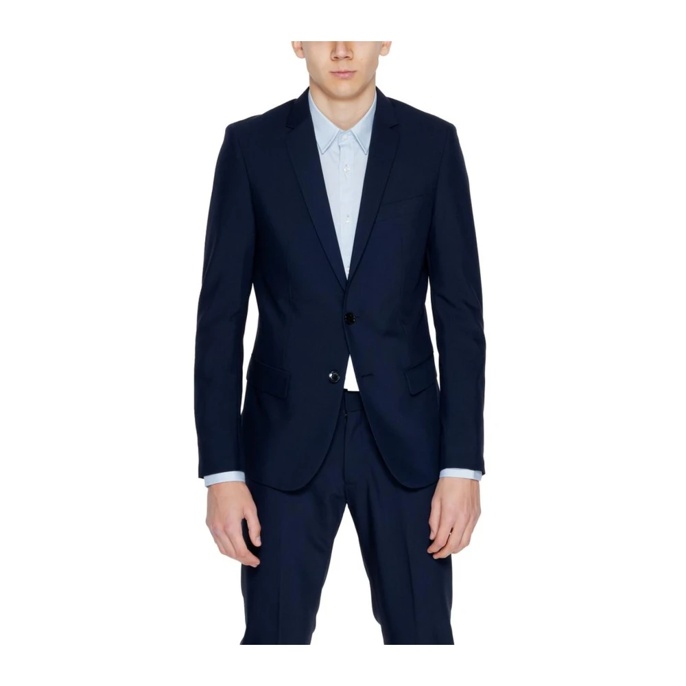 Antony Morato Men's Blue Blazers, L, Polyester Suit Jacket Collection