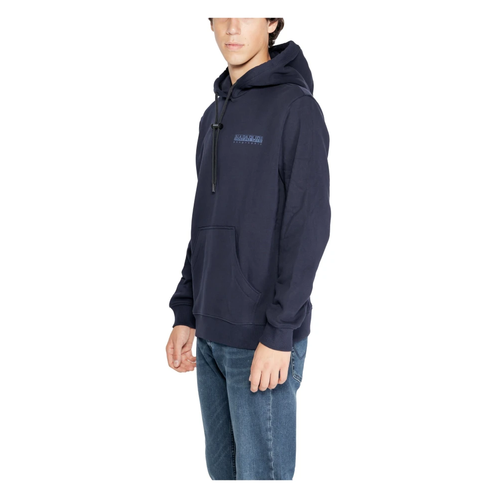 Napapijri Blauwe Hoodie Heren Herfst Winter Blue Heren