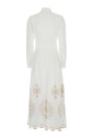 robe-longue-multicolore-avec-col-pointu