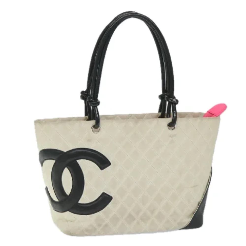 Chanel Vintage Pre-owned Leather totes White Dames