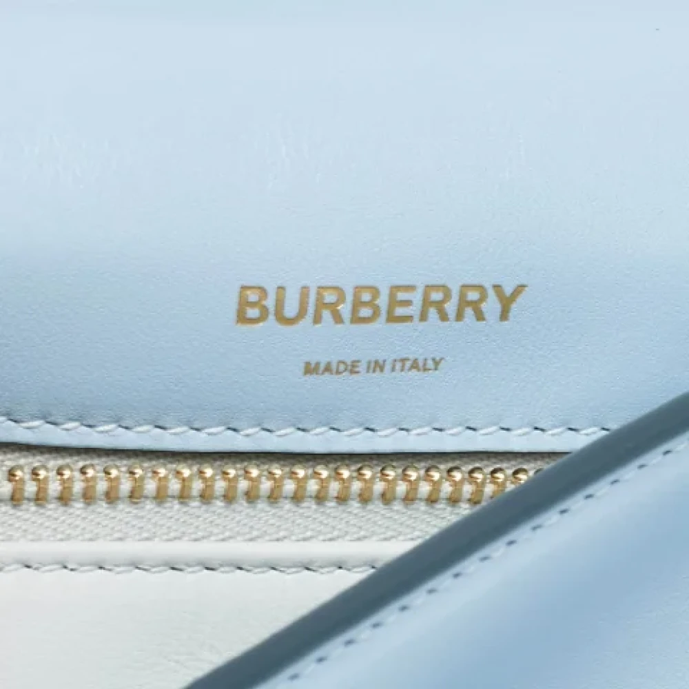 Burberry Vintage Pre-owned Leather shoulder-bags Blue Dames