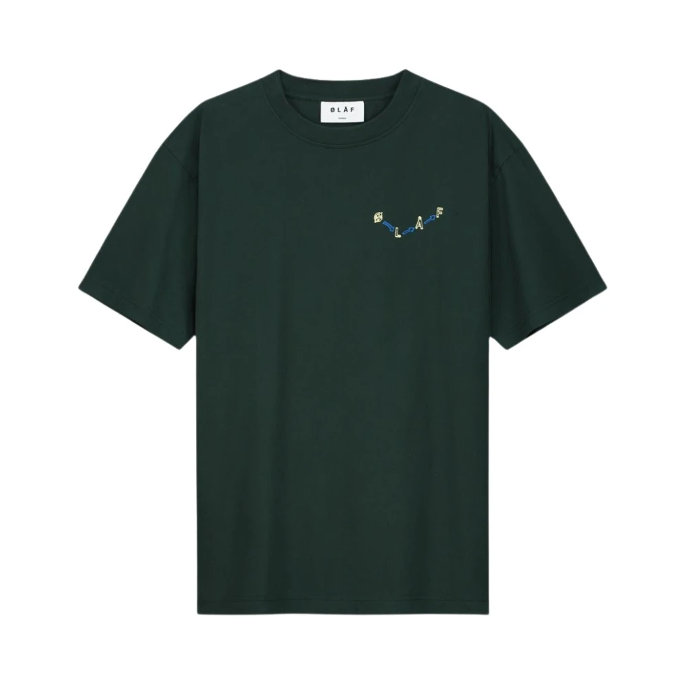 Olaf Hussein Pijl T-shirt Green Heren