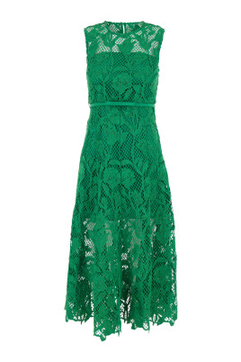 green-lace-sleeveless-midi-dress