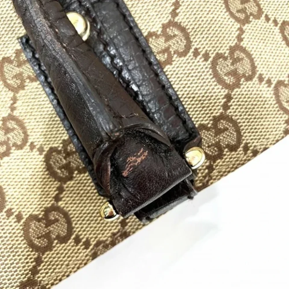 Gucci Vintage Pre-owned Canvas gucci-bags Brown Dames