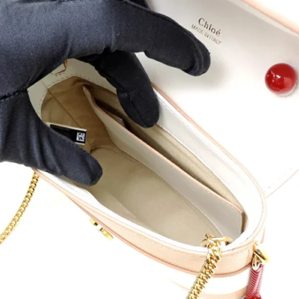 Chloé Pre-owned Leather handbags Beige Dames