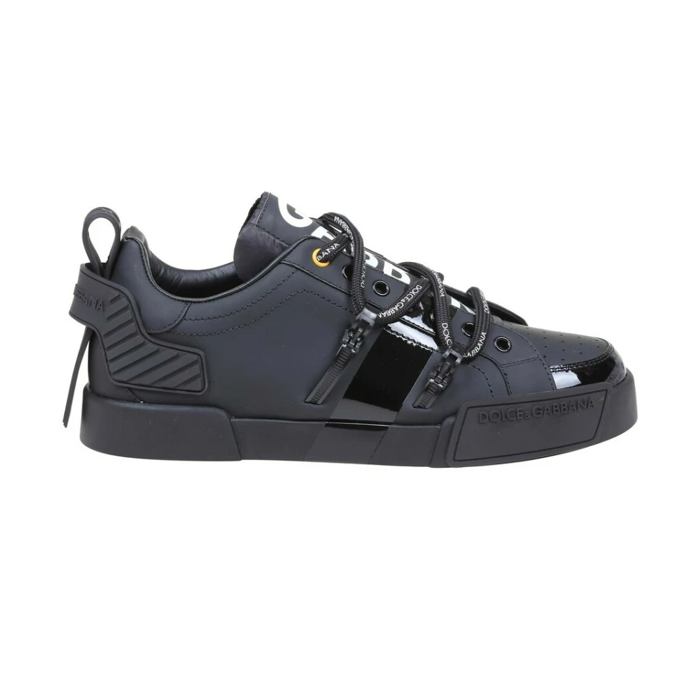 Dolce & Gabbana, sneakersy Portofino Black, male, product