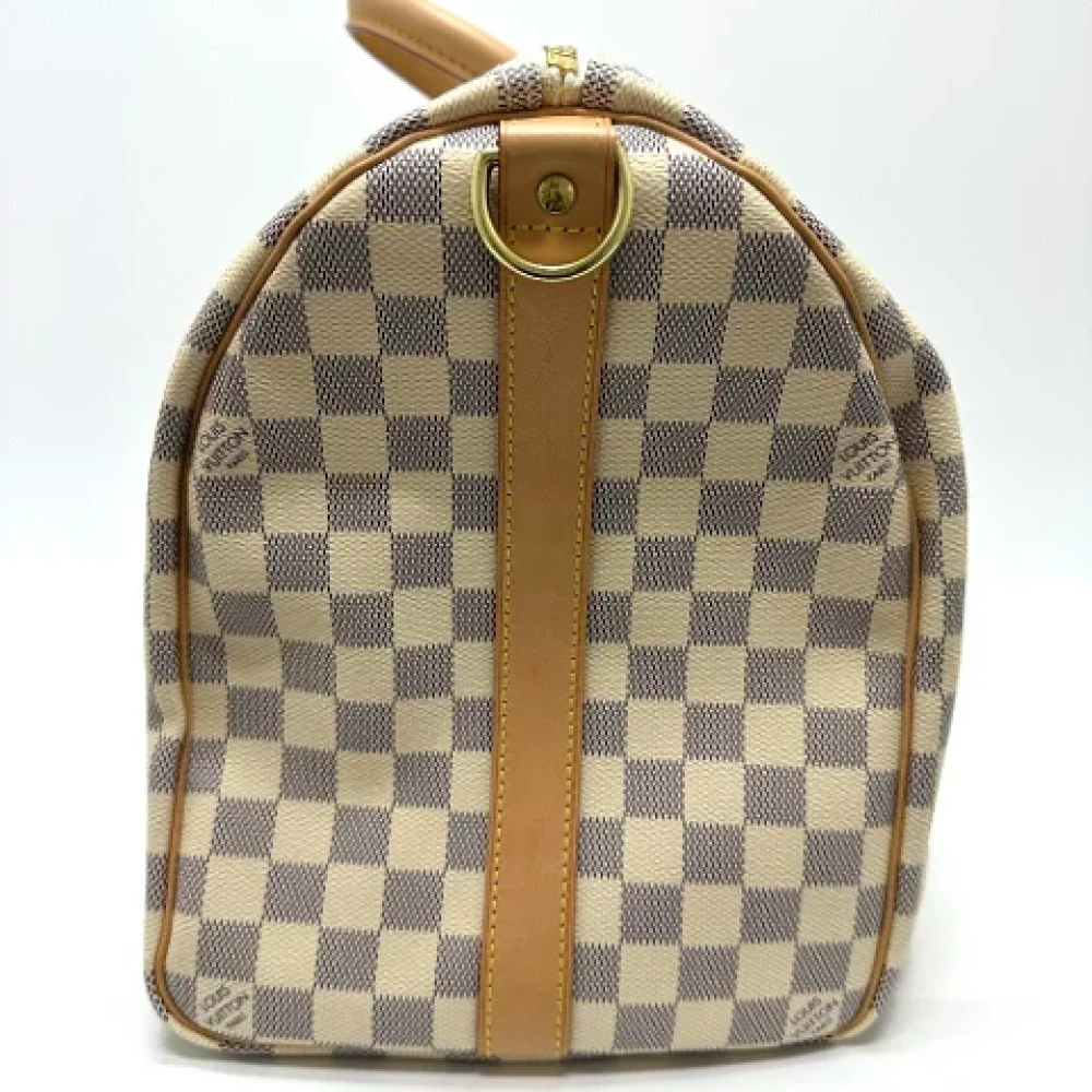 Louis Vuitton Vintage Pre-owned Cotton louis-vuitton-bags White Dames