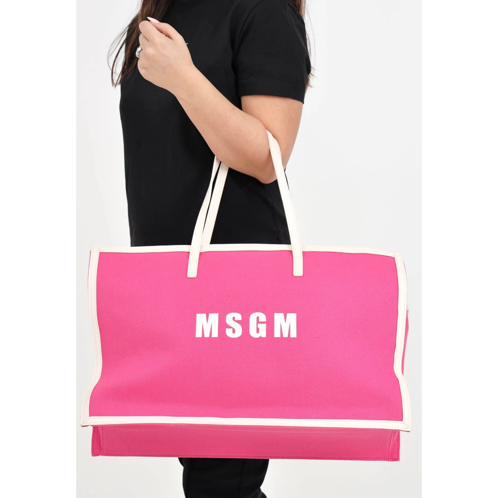 Msgm Tote Bags Pink Dames