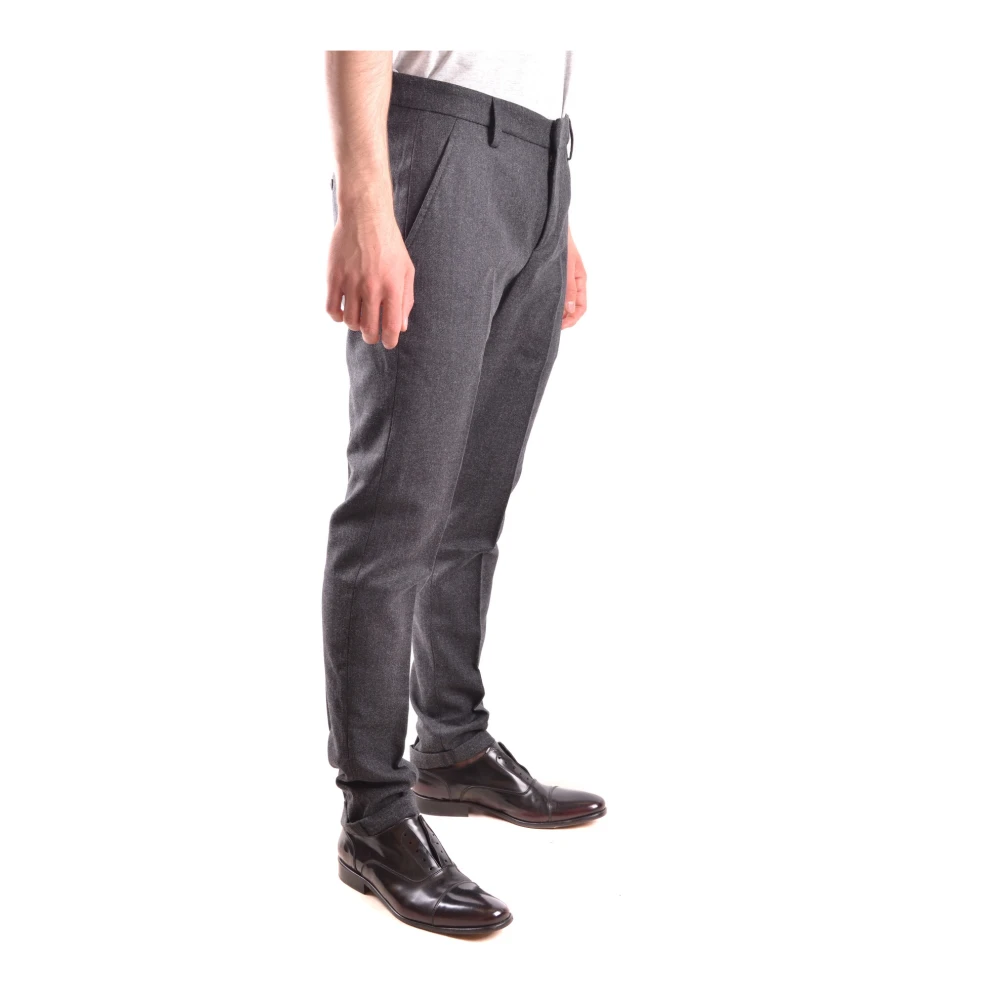 Dondup Grijze Gemarmerde Zakelijke Broek Gray Heren