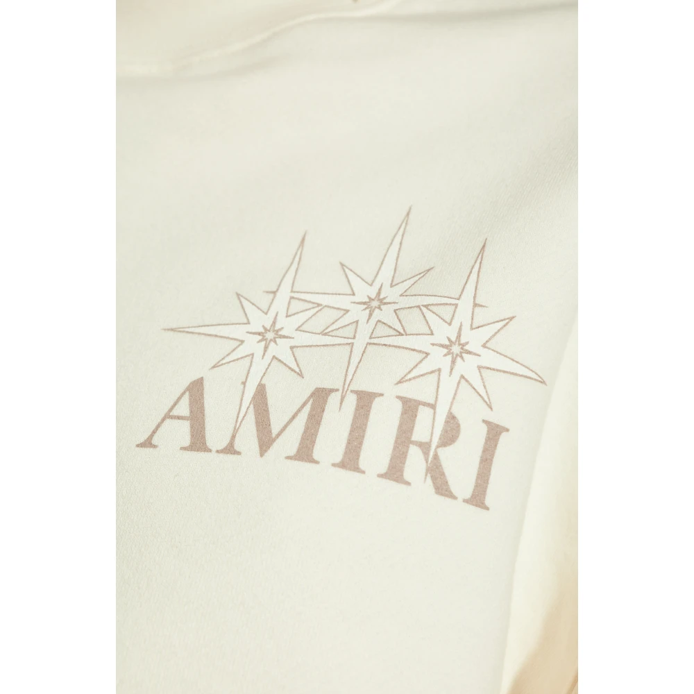 Amiri Sweatshirt met logo Beige Dames