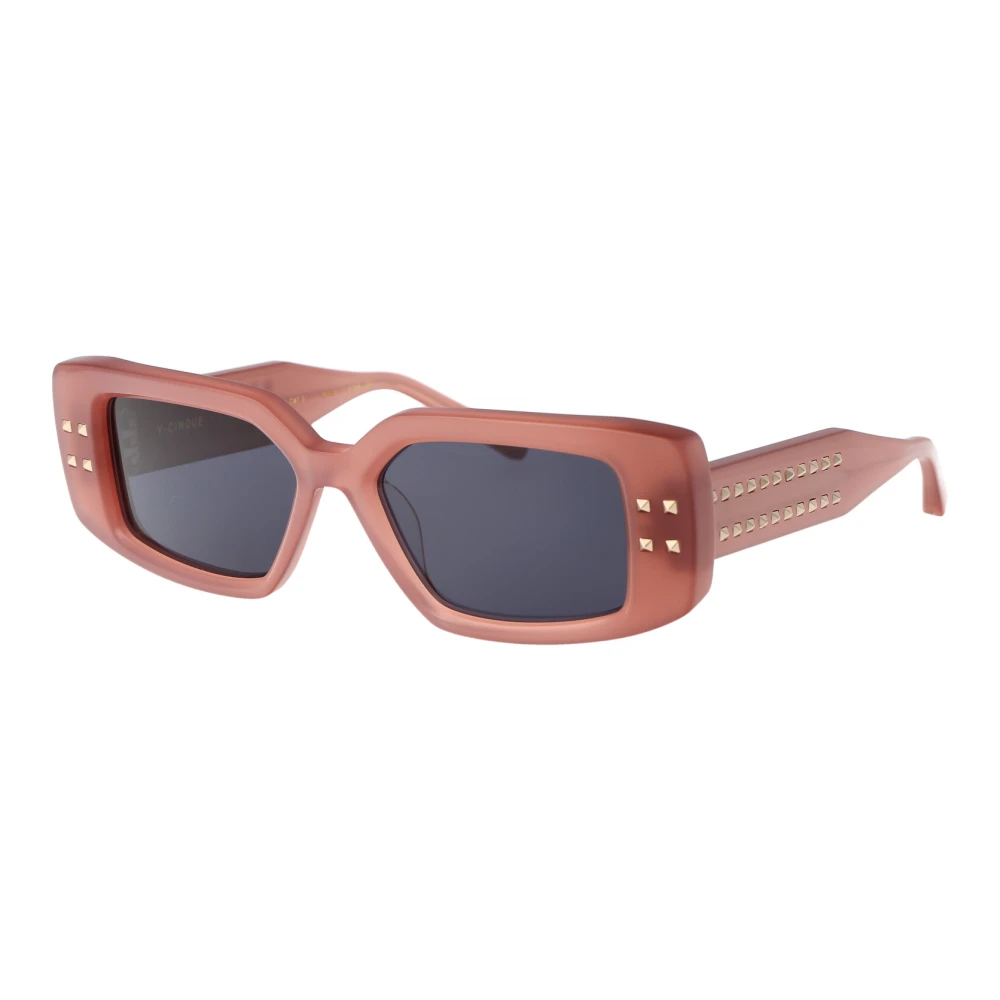 Valentino Garavani Unisex Pink V-Cinque Sunglasses - Sunglasses - 53 Mm - Accessories