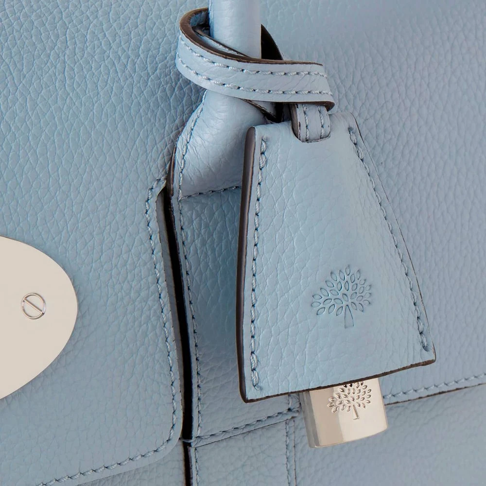 Mulberry Blauwe Poplin Schoudertas Postman's Lock Blue Dames