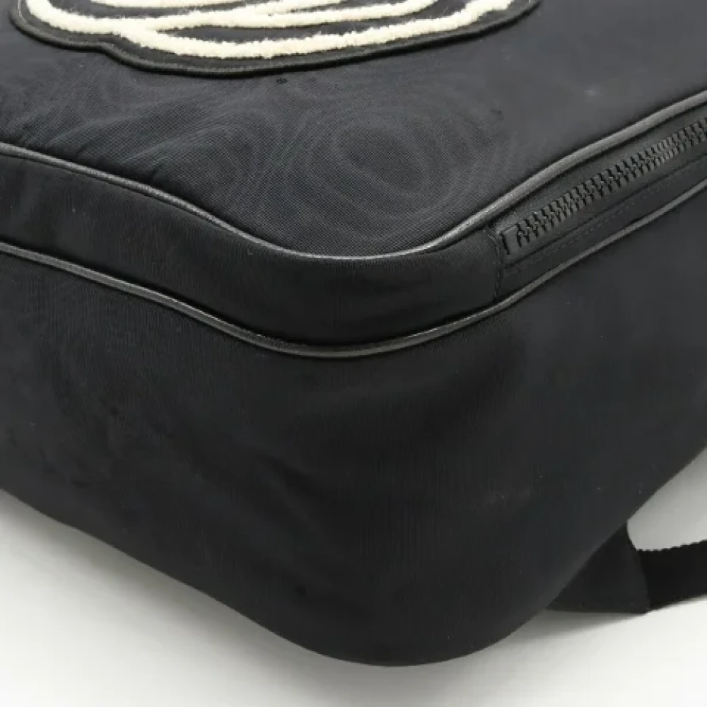 Gucci Vintage Pre-owned Canvas backpacks Black Dames