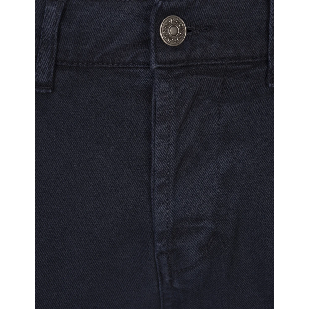 Dondup Blauwe Skinny Fit Five-Pocket Broek Blue Heren