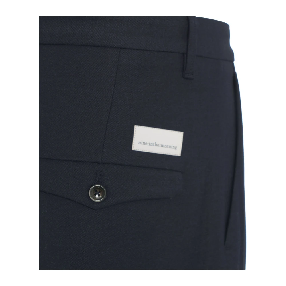 Nine In The Morning Blauwe Broek Aw24 Model Hoogte 190cm Blue Heren