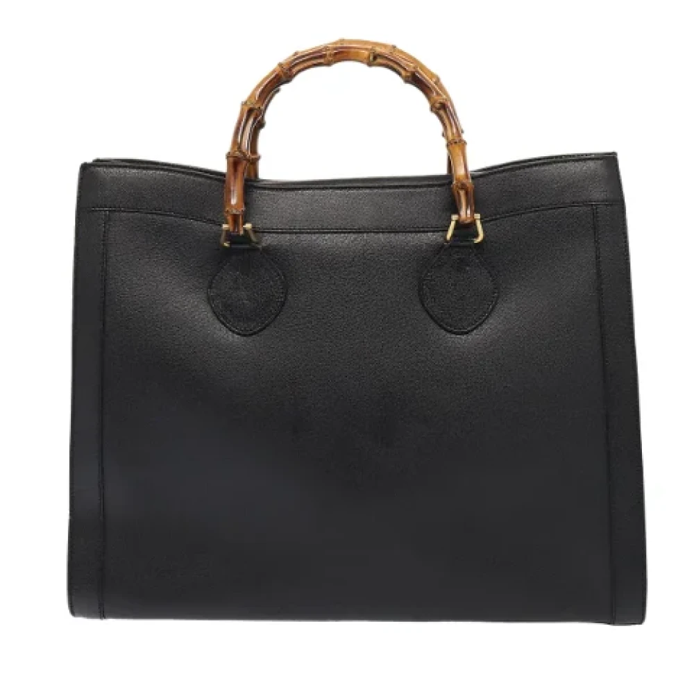 Gucci Vintage Pre-owned Leather handbags Black Dames