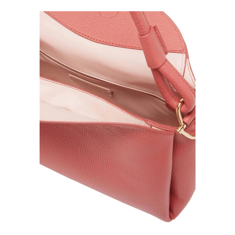 Coccinelle Roze Leren Clip Tas voor Vrouwen Pink Dames