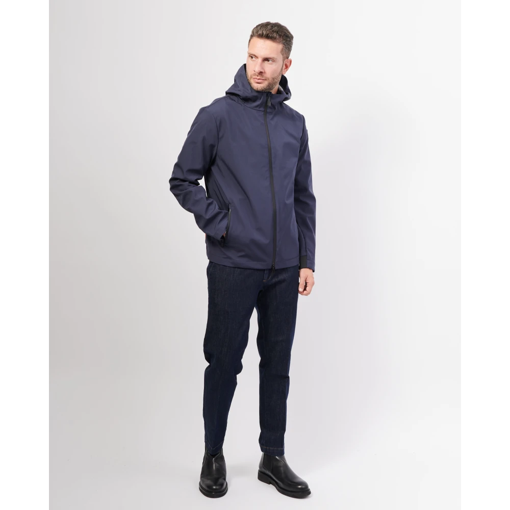 Suns Blauwe Prestatie Nylon Jas Blue Heren