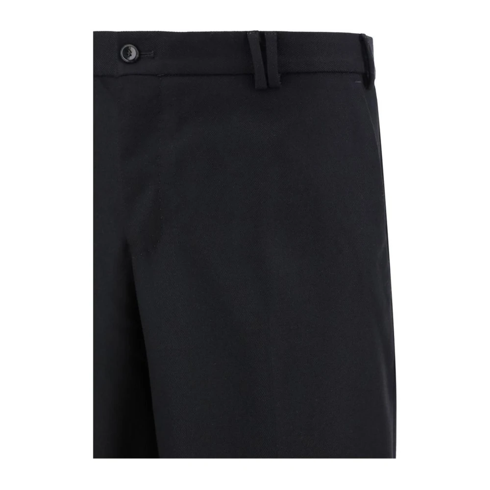 PT Torino Regular Fit Wollen Broek met Zakken Black Heren