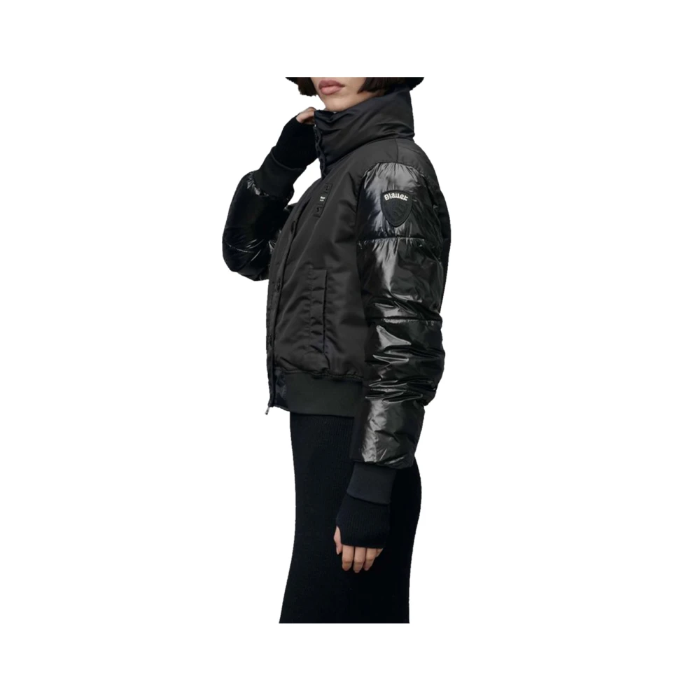 Blauer Zwarte Damesjas Elegante Stijl Black Dames