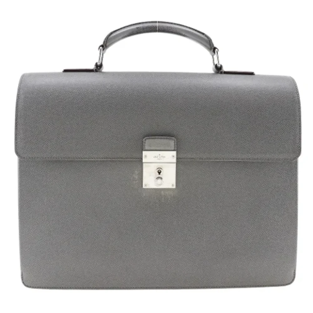 Pre-owned Gra Louis Vuitton koffert i skinn