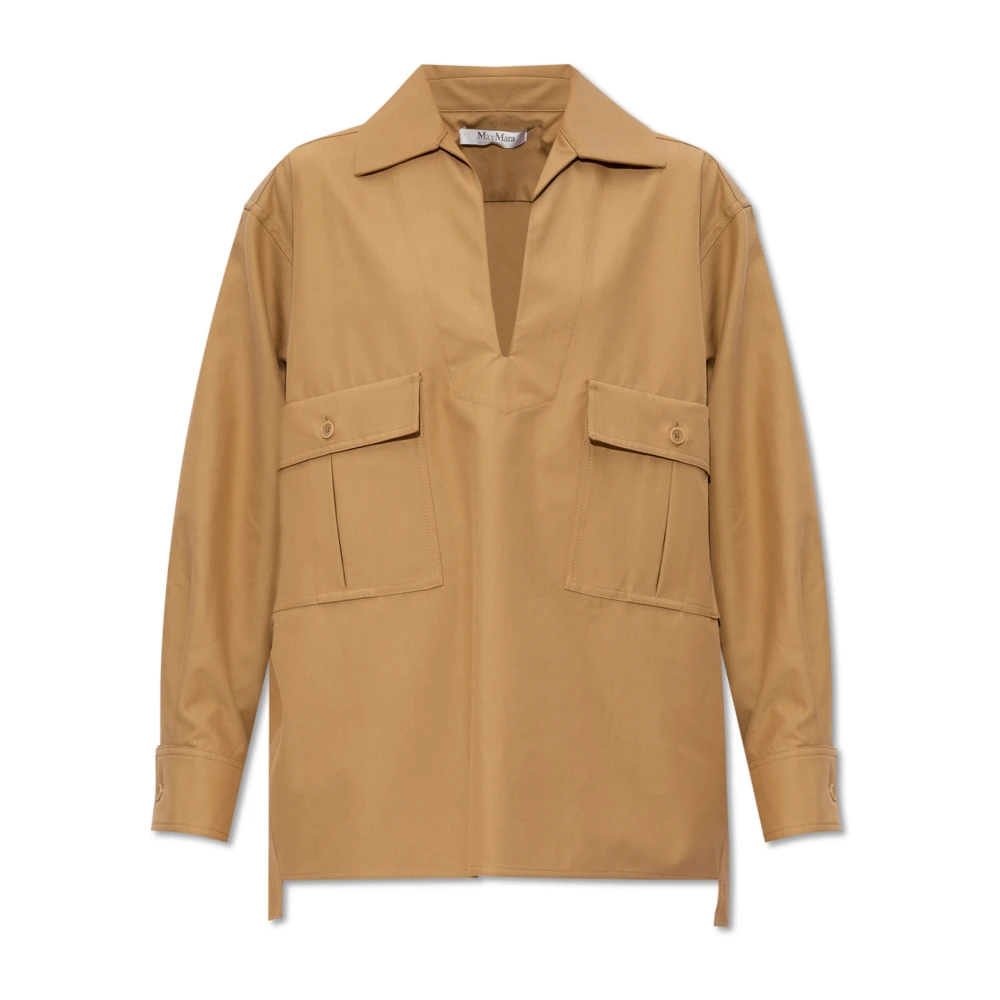 Max Mara ‘Ulrico’ oversize skjorta Brown, Dam
