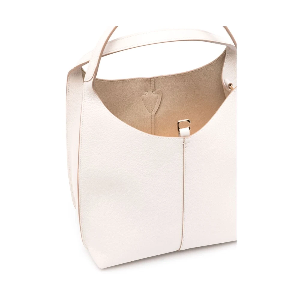 TOD'S Witte Riem Handtas met Verwijderbare Pouch White Dames