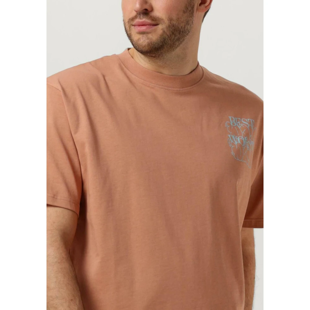 Woodbird Heren Polo & T-shirts Wbbaine Day Tee Brown Heren