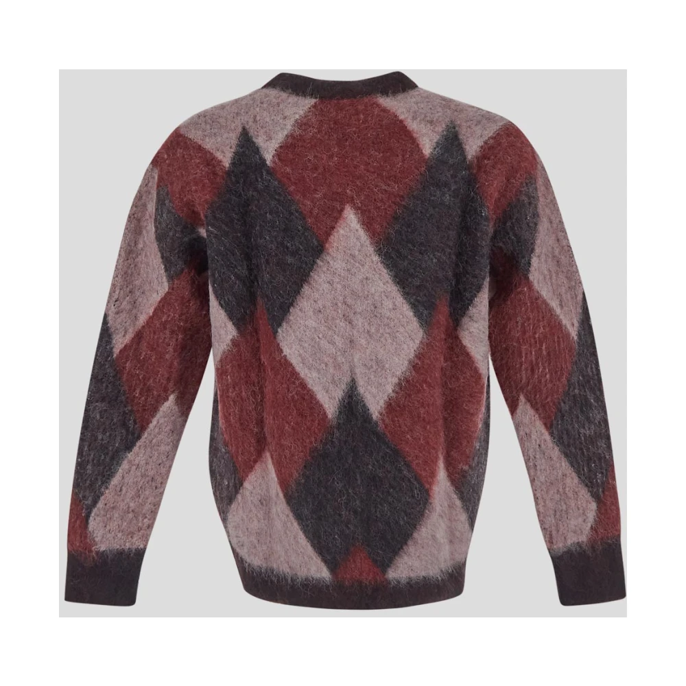 Laneus Wollen Crewneck Gebreid Multicolor Heren