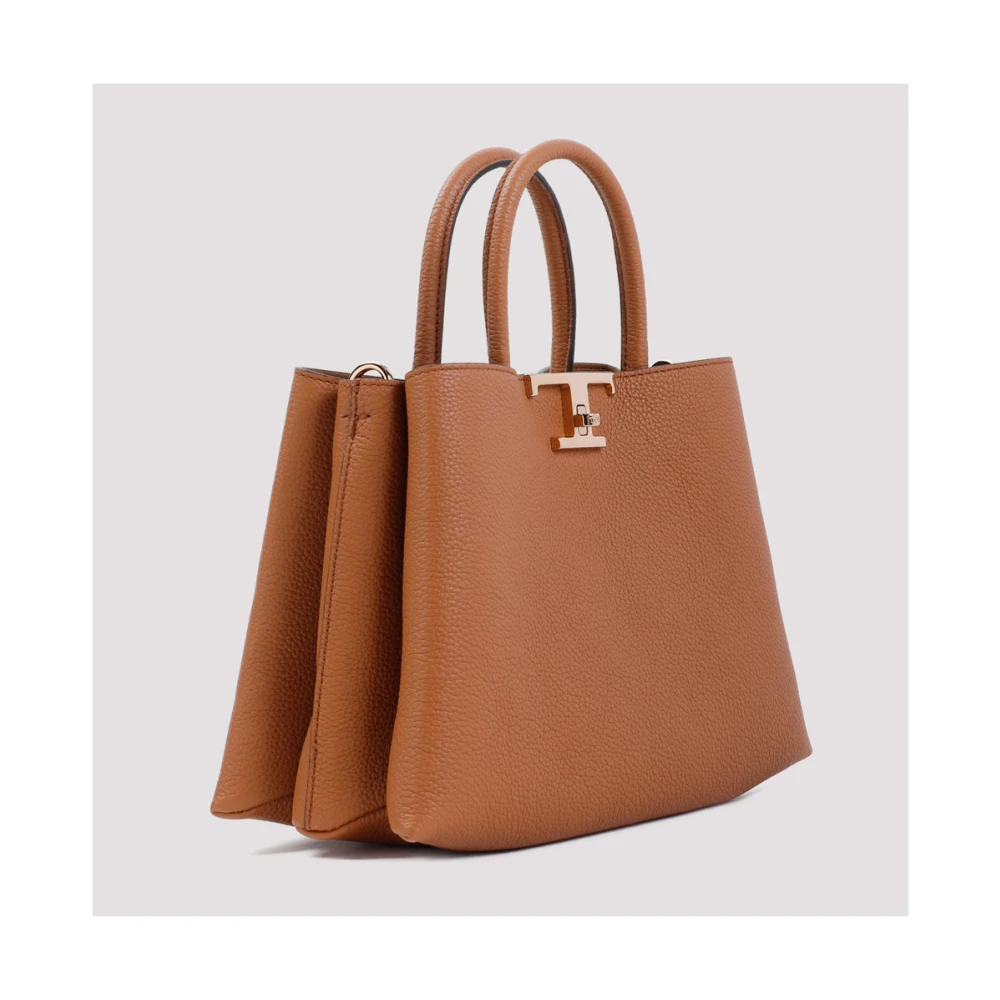 TOD'S Donkere Kenia Leren Loafers Brown Dames