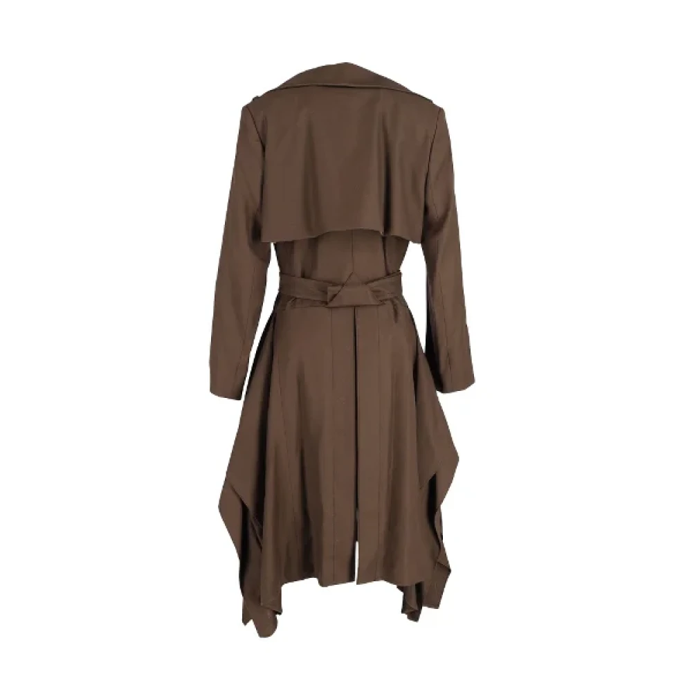 Chloé Pre-owned Wool outerwear Brown Dames