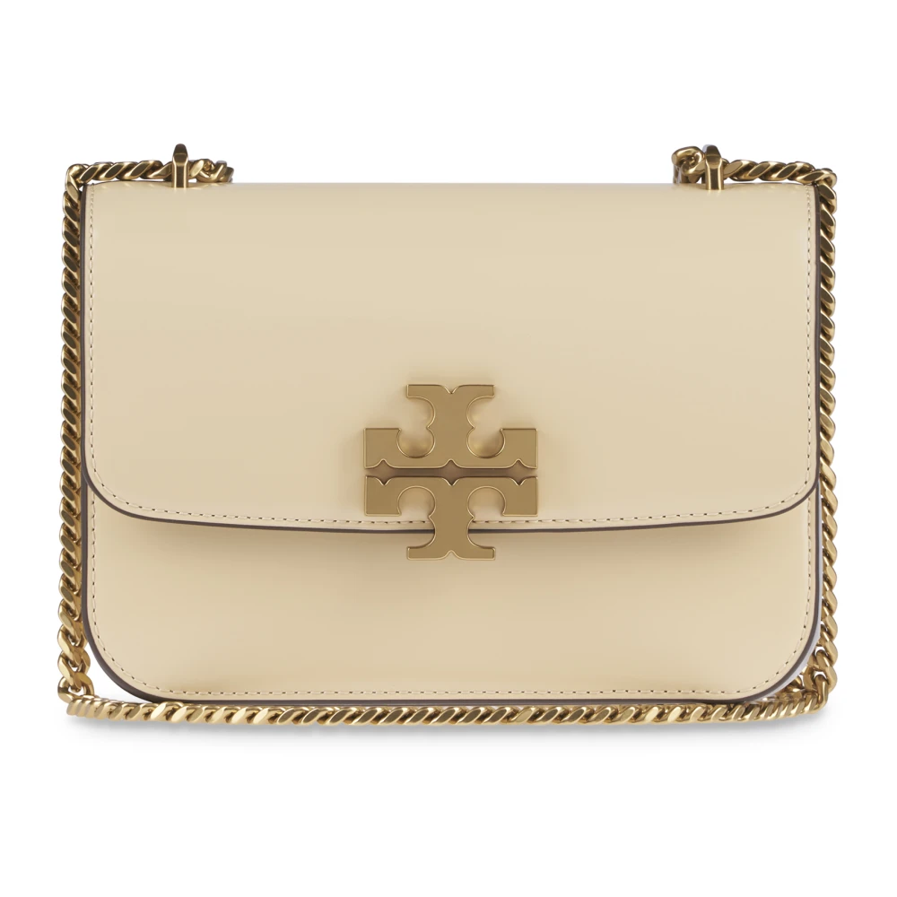 TORY BURCH Eleanor Schoudertas van Crèmekleurig Leer Beige Dames