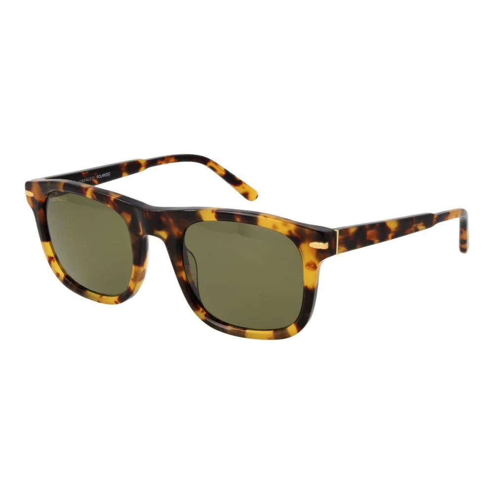 Serengeti Men's Brown Sunglasses, One Size, Square Acetate Sunglasses