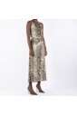 robe-en-polyester-elasthanne-marron
