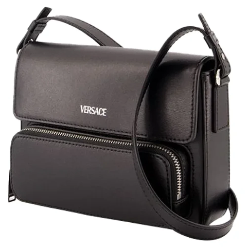 Versace Leather handbags Black Dames